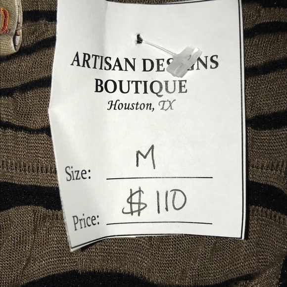 NWT-Tianello by Steve Barraza Long Sleeve Textured Stretch Tunic-M - Picture 12 of 12